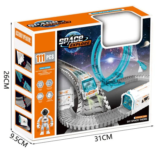 111 Pcs Spaceman Track Toy