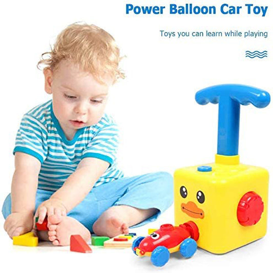 Balloon-Powered Adventure: Children's Balloon Launcher Car Toy Set