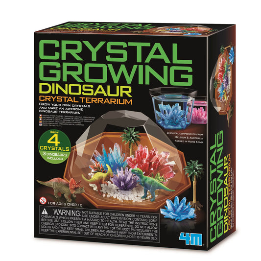 4M Crystal Growing Dino Terrarium Activity Set