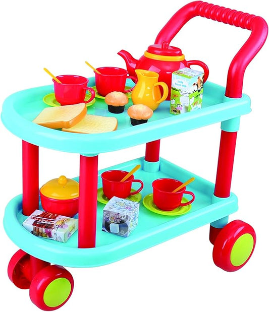 23 Pcs Tea Time Trolley Set Toy