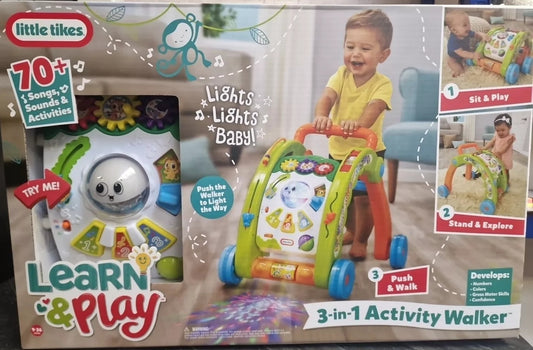 3-in-1 Walker and Activity Table