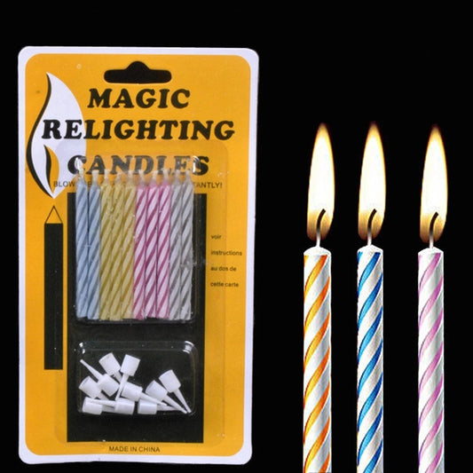 Relighting Birthday Cake Candles - Funny Prank Magic Tricks Set