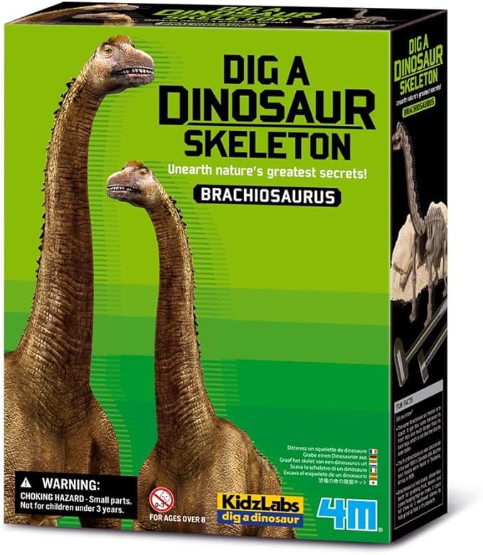 4M Science Brachiosaurus Skeleton Excavation Educational Toys