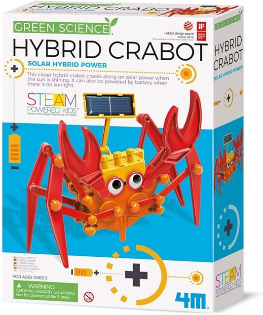 4M Science Hybrid Crabot-Solar Power Crawling Crab Kit