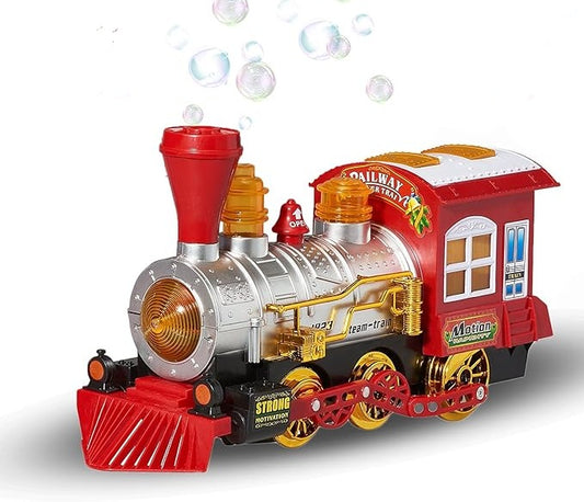 Locomotive Engine Car Bubble Blowing Bump