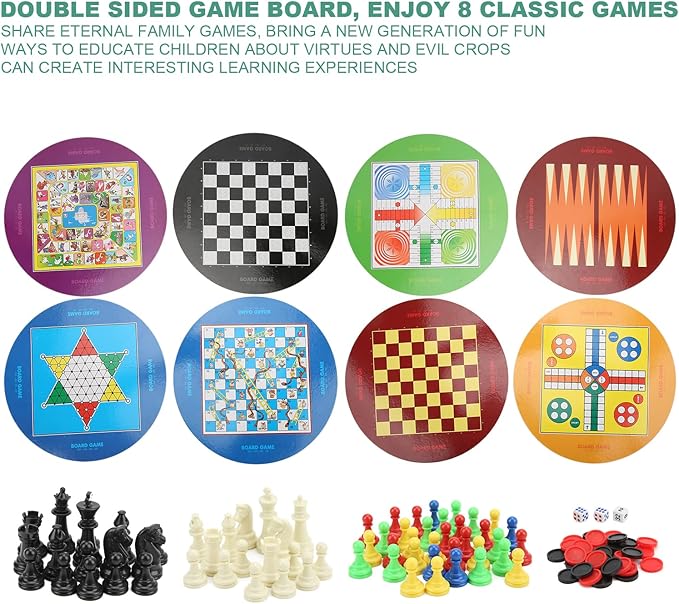 8 in 1 Board Games