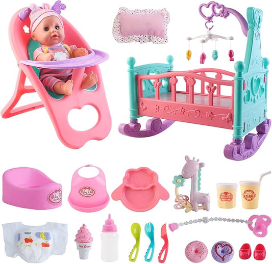 Baby Doll Play Set with 21 Pcs