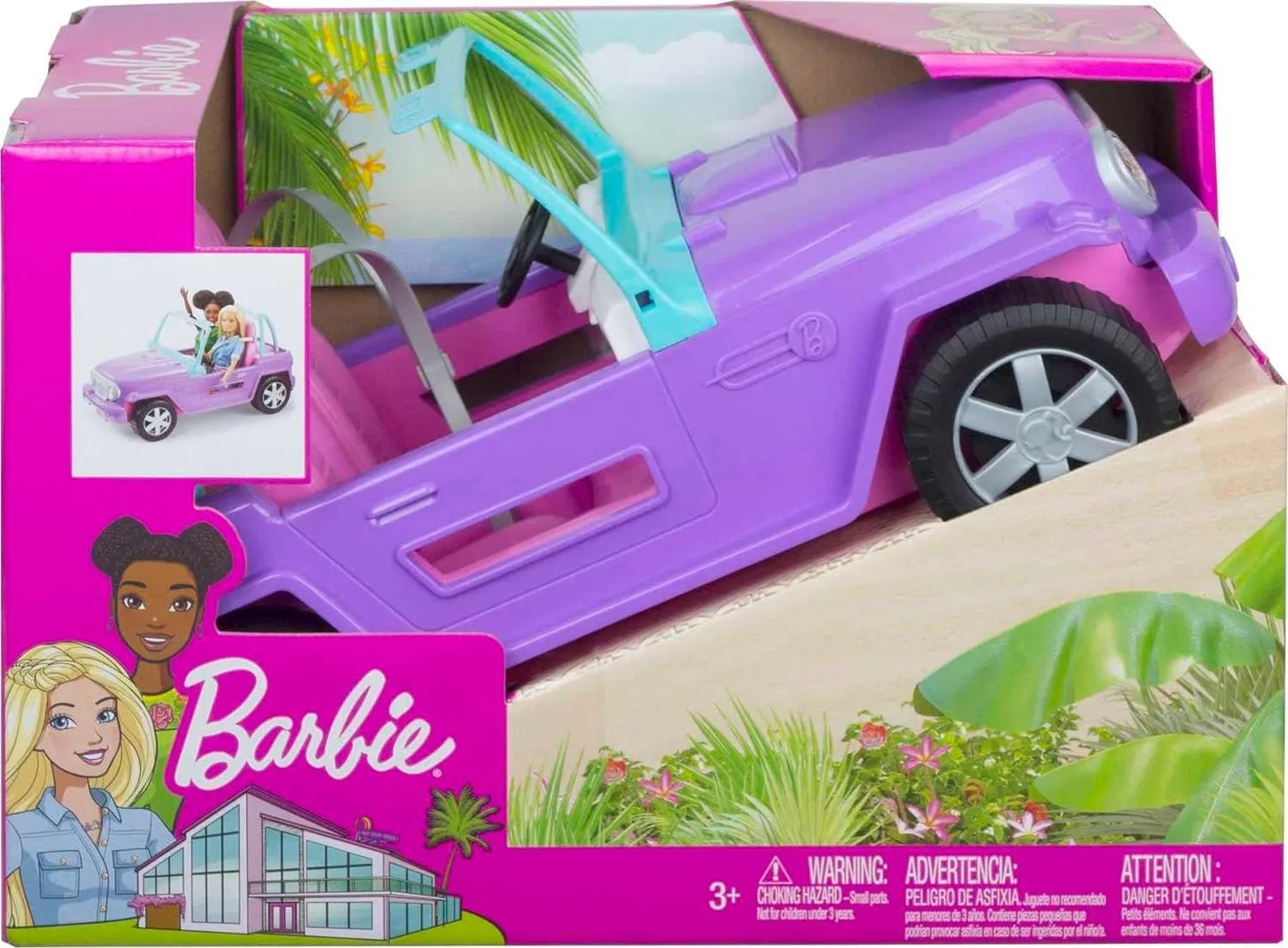 Barbie Off-Road Vehicle with Rolling Wheels