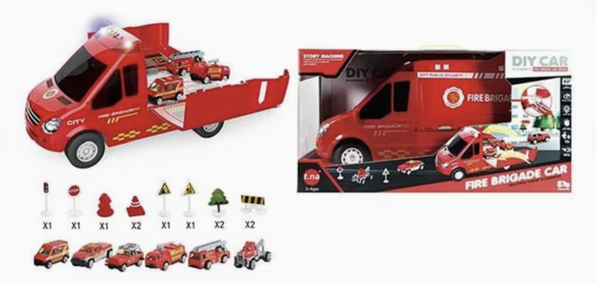 Big Vehicle with Sounds & Light 22 Pcs