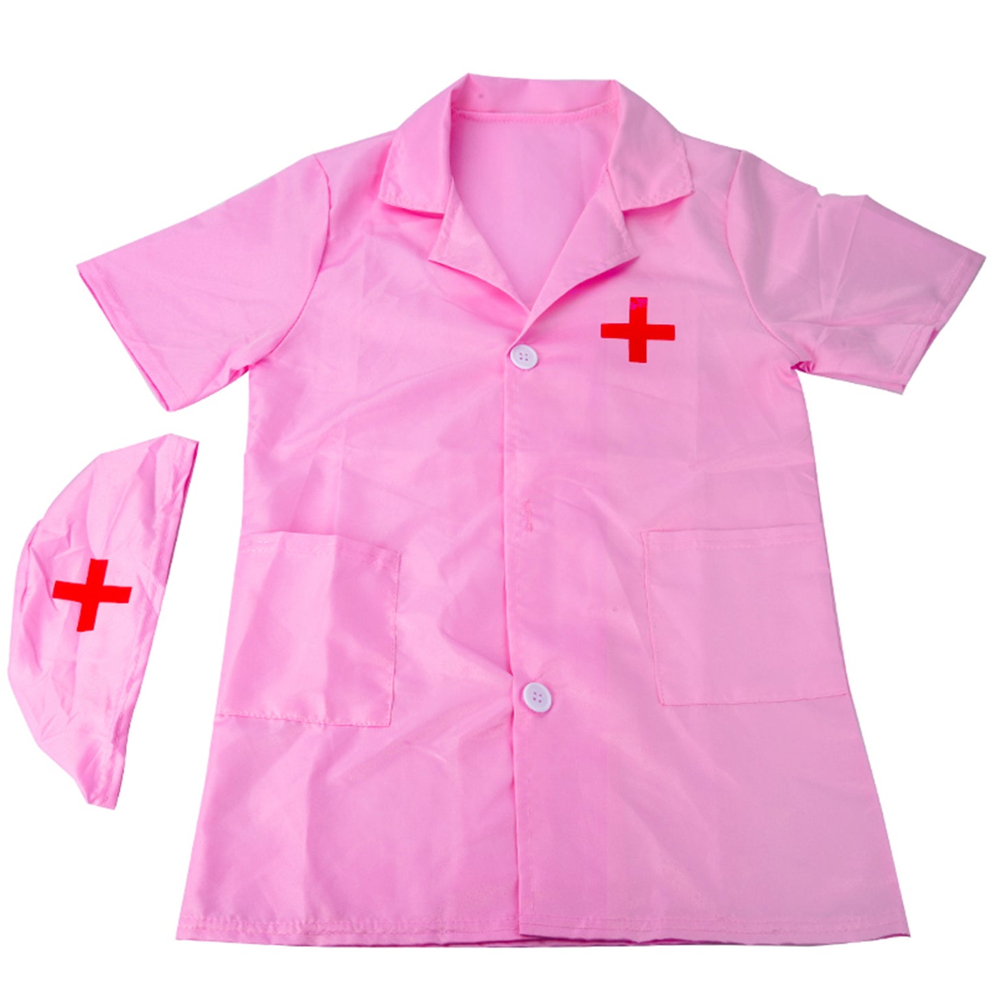 Doctor's Short-Sleeved Nurse Costume for Kids