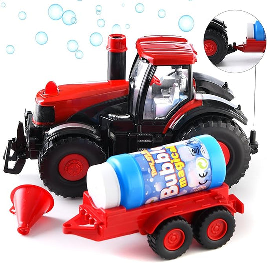 Bubble Blowing Tractor Toy