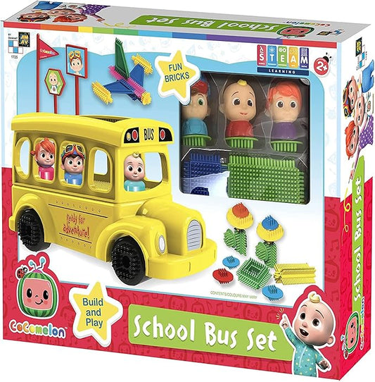 CoComelon School Bus Set Building Blocks