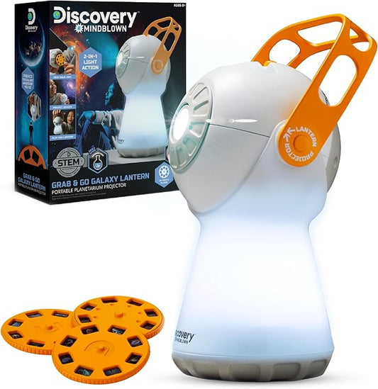 Discovery Mindblown Grab & Go Galaxy Lantern Portable Planetarium Projector