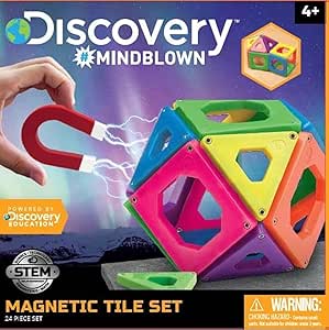 Discovery Toy Magnetic Tiles 24 Pcs