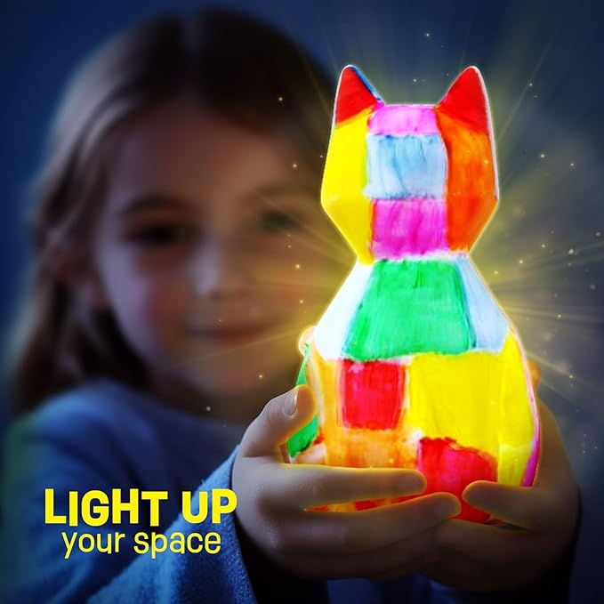 Paint Your Own Cat Lamp Kit