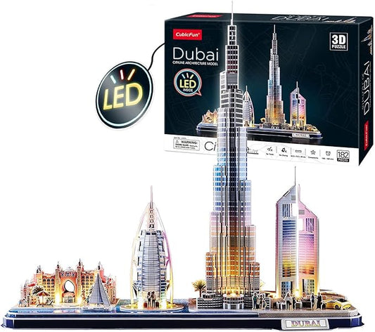 Dubai LED City Line building set 182 pcs