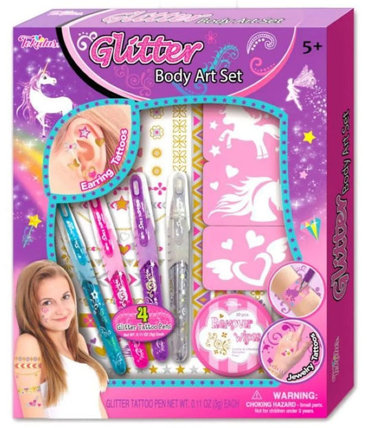 Girls Glitter Body Art Set