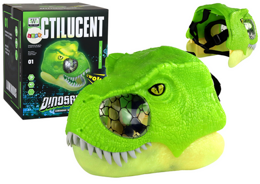 Green Dinosaur Adjustable Mask