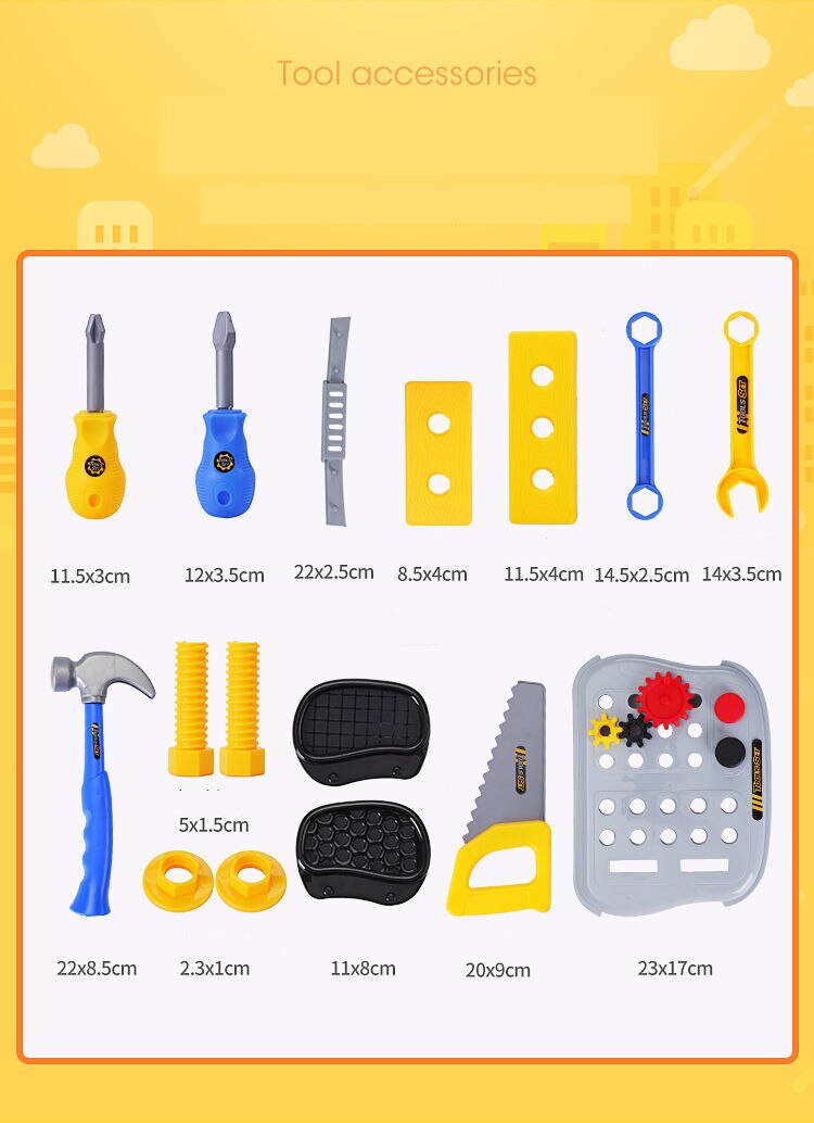 Kids' Repair Tools Toolbox Kit - Hands-On Learning and Imaginative Play