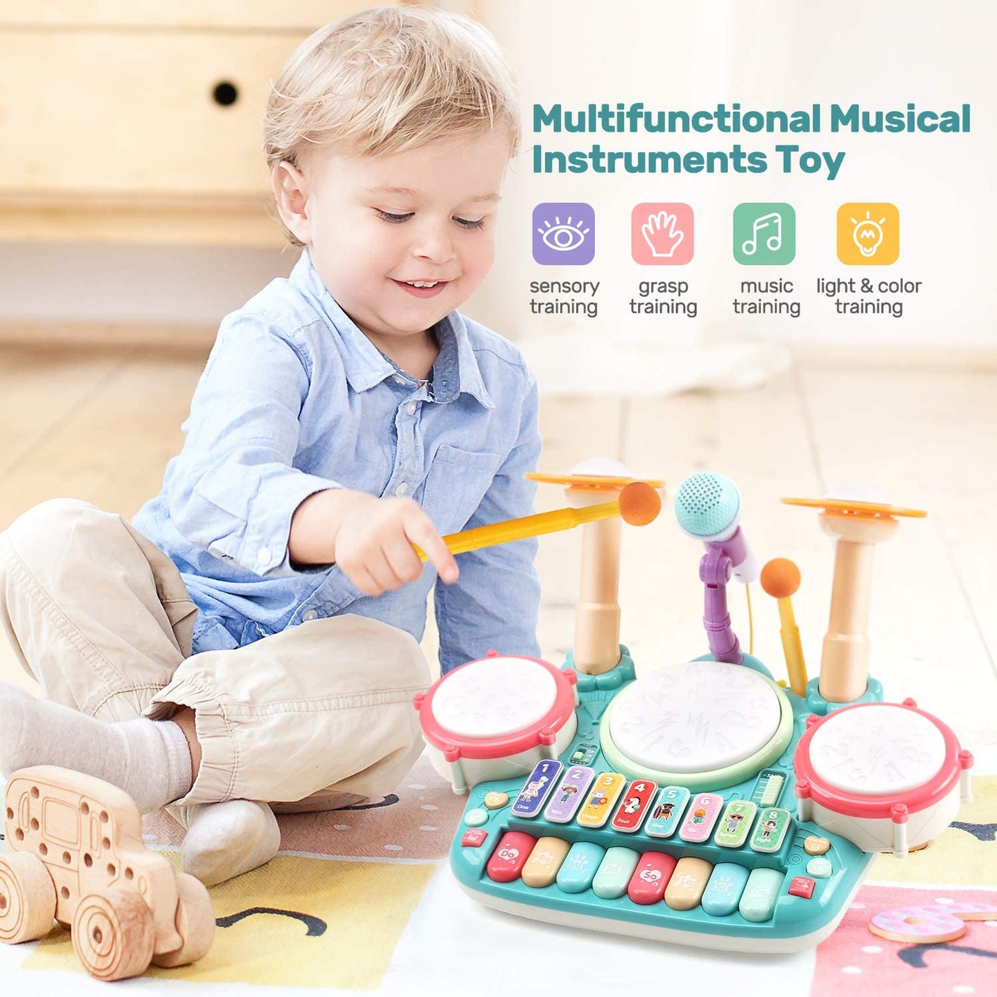 5-in-1 Musical Instruments Toy - Explore the World of Music