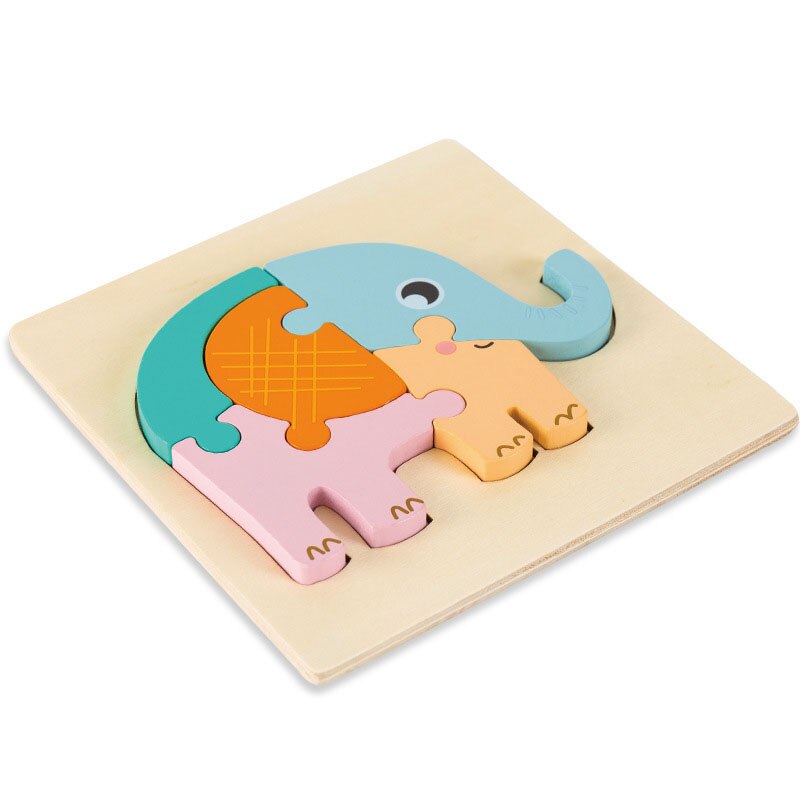 3D Wooden Puzzles: Engaging Cartoon Animals for Kids
