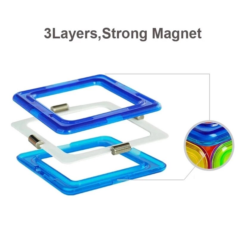 40pcs Big Magnetic Designer Building Blocks - Unlimited Creative Fun!
