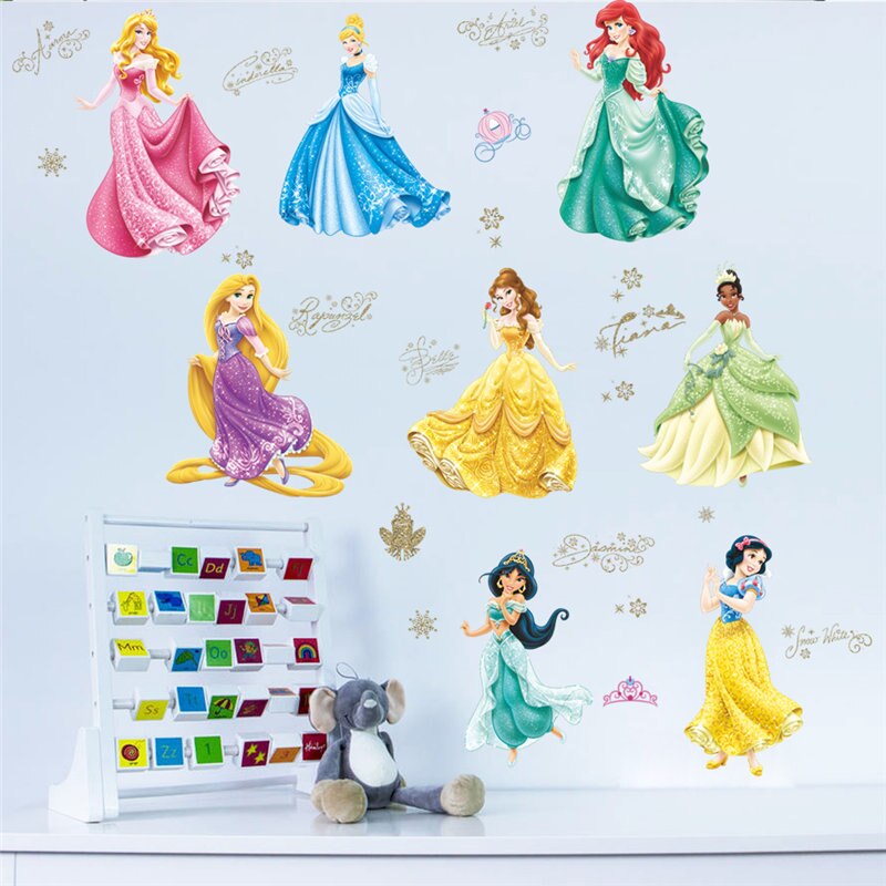Princess Wall Stickers for Kids' Room Decor