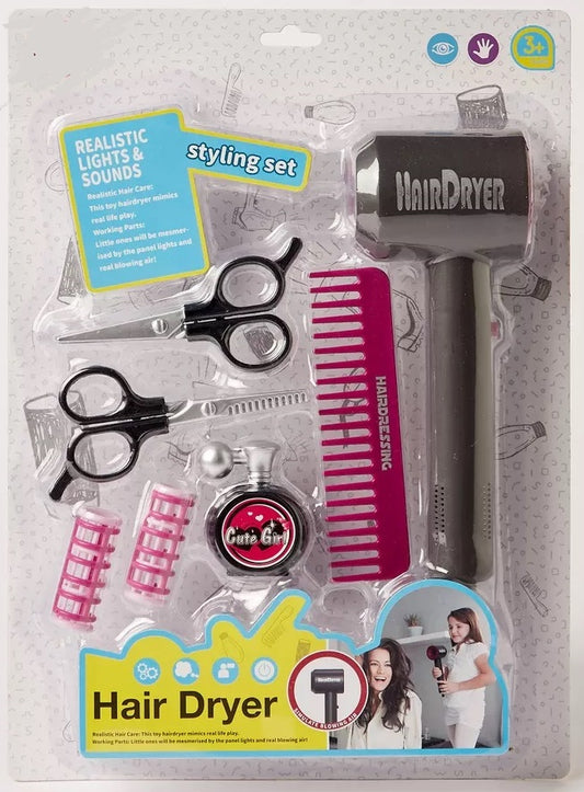 Hair Dryer Playset 7 Pcs