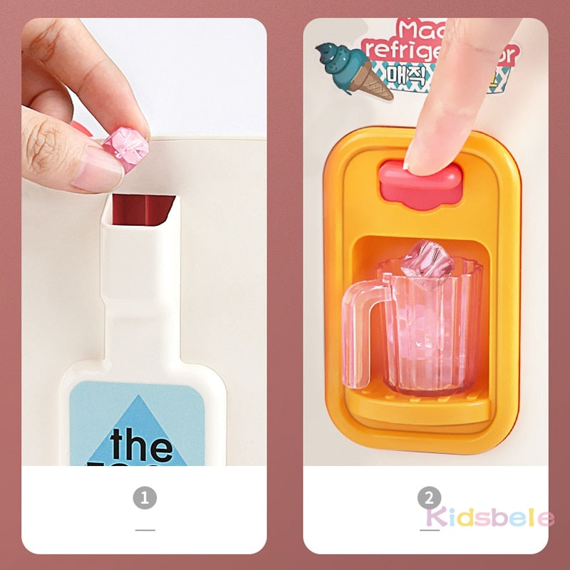 Fridge Accessories with Ice Dispenser - Cool Kitchen Play!