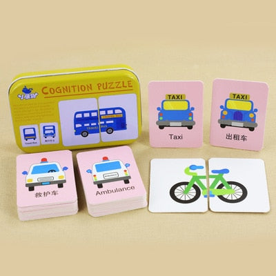 Matching Cards Set Puzzle for Kids
