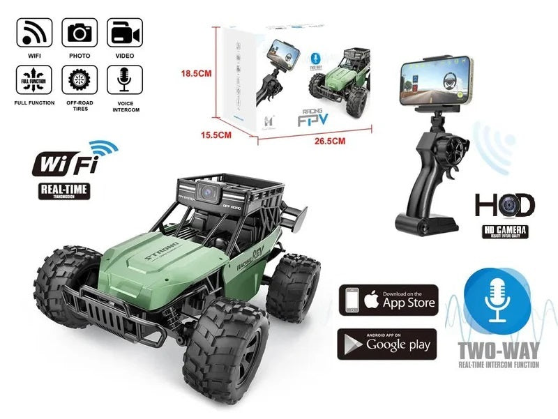 High Speed Real-Time Intercom FPV RC Off Road Car With 1080P Camera