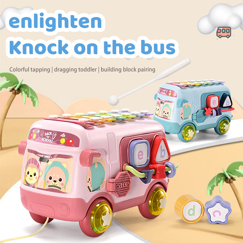 Enlightening Journey: Musical Travel Bus Toy for Babies
