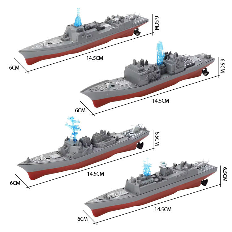 Mini RC Warship: High-Speed Remote Control Battleship for Kids