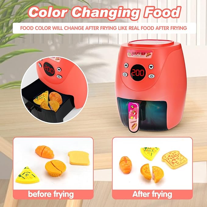 Kids Air Fryer with Play Food