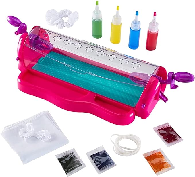 Shimmer N Sparkle Ultimate Tie Dye Studio for Kids - 4 Color Powders, Multicolor Arts & Crafts Kit