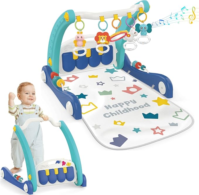 Mat 2 in 1 Toy Baby Push Stroller with Musical Activity Center