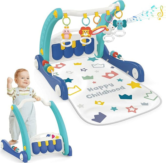 Mat 2 in 1 Toy Baby Push Stroller with Musical Activity Center