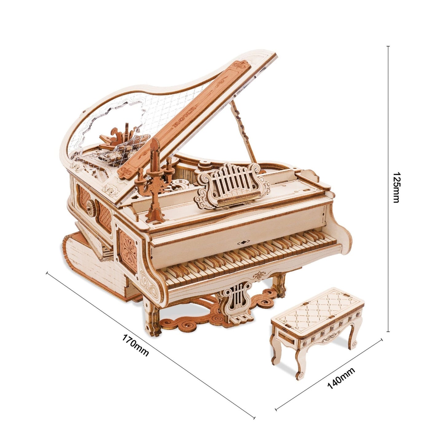 Mechanical Piano Music Box 223 Pcs