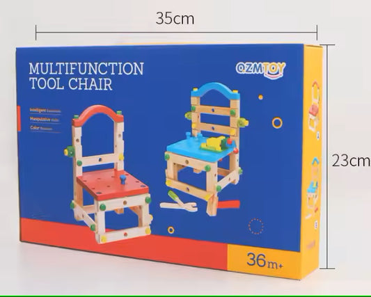 Wooden Multifunction Tool Chair