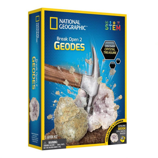 National Geographic Break Open 2 Geodes Kit