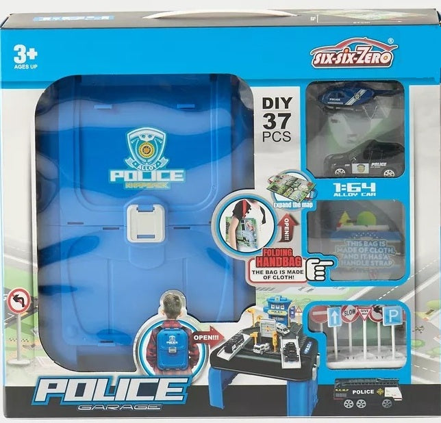 Police 37 Pcs Garage Playset