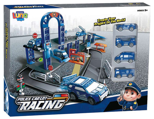 Police Car Lot Racing Toy