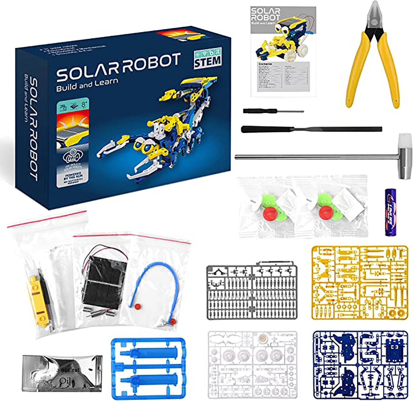 11-in-1 Kids Solar Robot Toys - STEM Educational DIY Assembly Kit