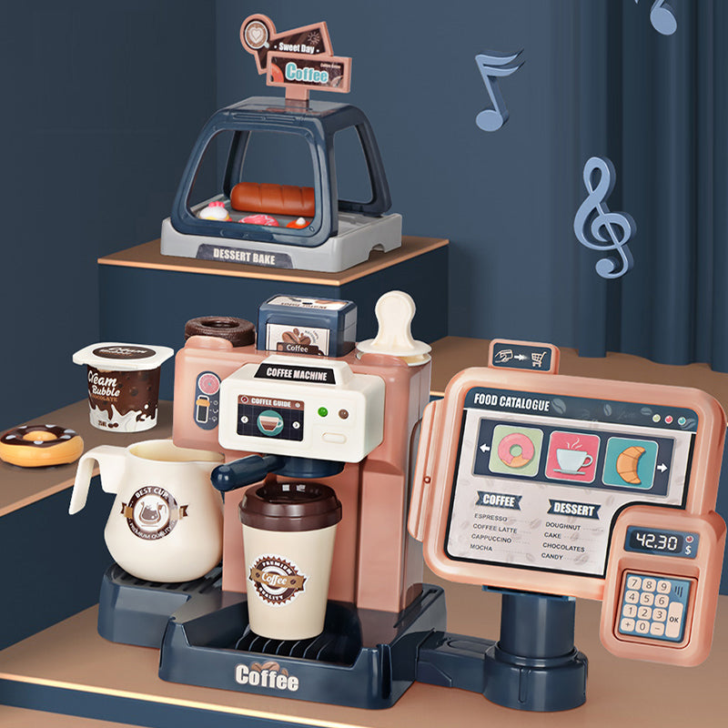 Kids Coffee Machine Toy Set with Pretend Play Kitchen Delights