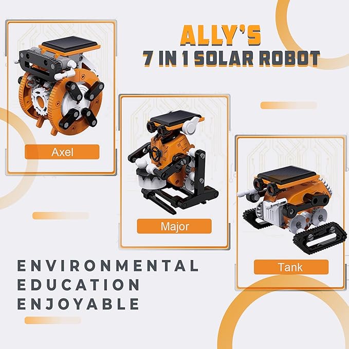 7-in-1 SolarBot Kit - Build 7 Solar-Powered Robots