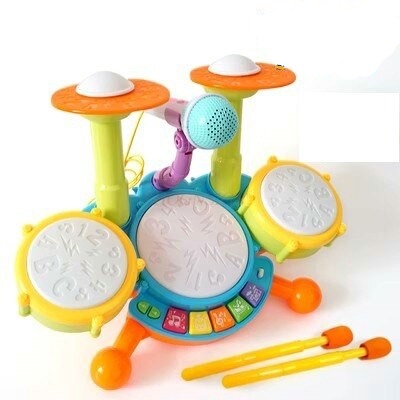 Children's Mini Piano Rack Drum - 2-in-1 Musical Toy for Kids