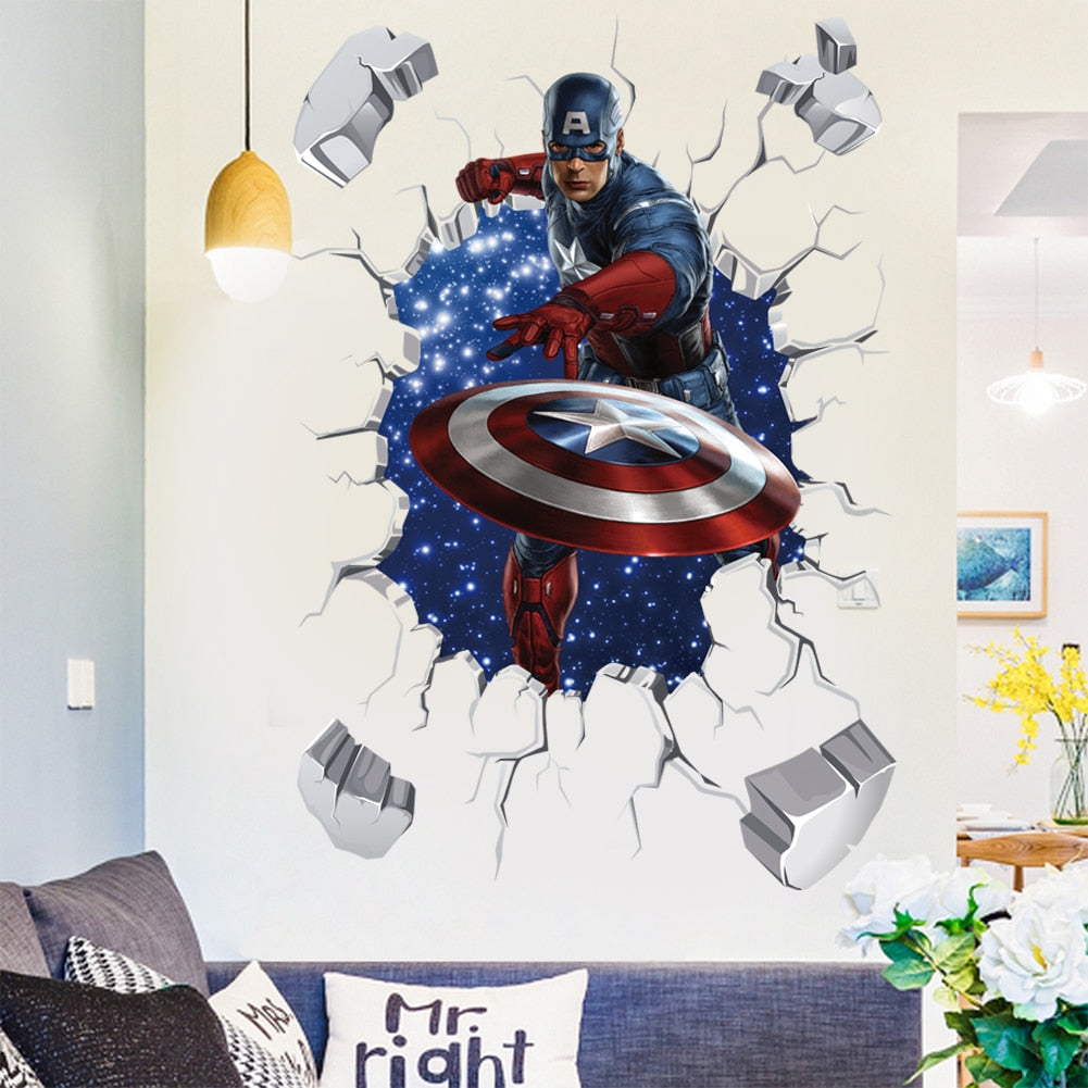 Avenger Heroes Wall Stickers - Fun Kids' Room Decor