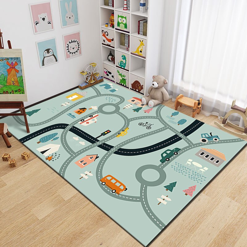 Road Cartoon Activities Carpet/Mat