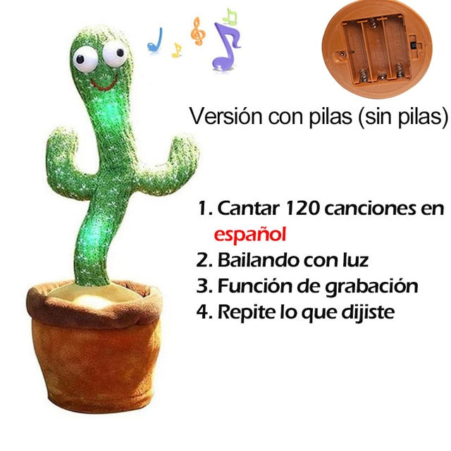 Cute Talking & Dancing Cactus Doll - Interactive Musical Toy
