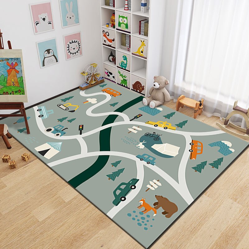 Road Cartoon Activities Carpet/Mat